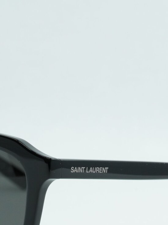 Saint Laurent SL457 001 Unisex Sunglasses Black Square Frame, Black Lenses main image 4